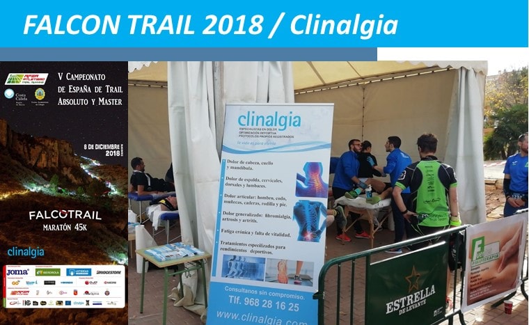 Clinalgia patrocinador de la Falco Trail 2018, V Campeonato de España de Trail Absoluto y Master.