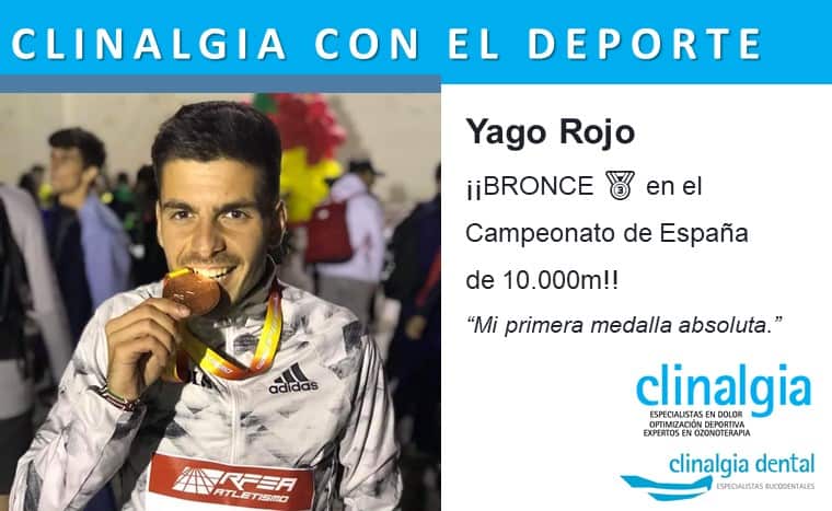 Yago Rojo ¡¡BRONCE en el Campeonato de España  de 10.000m!! Clinalgia con el deporte.